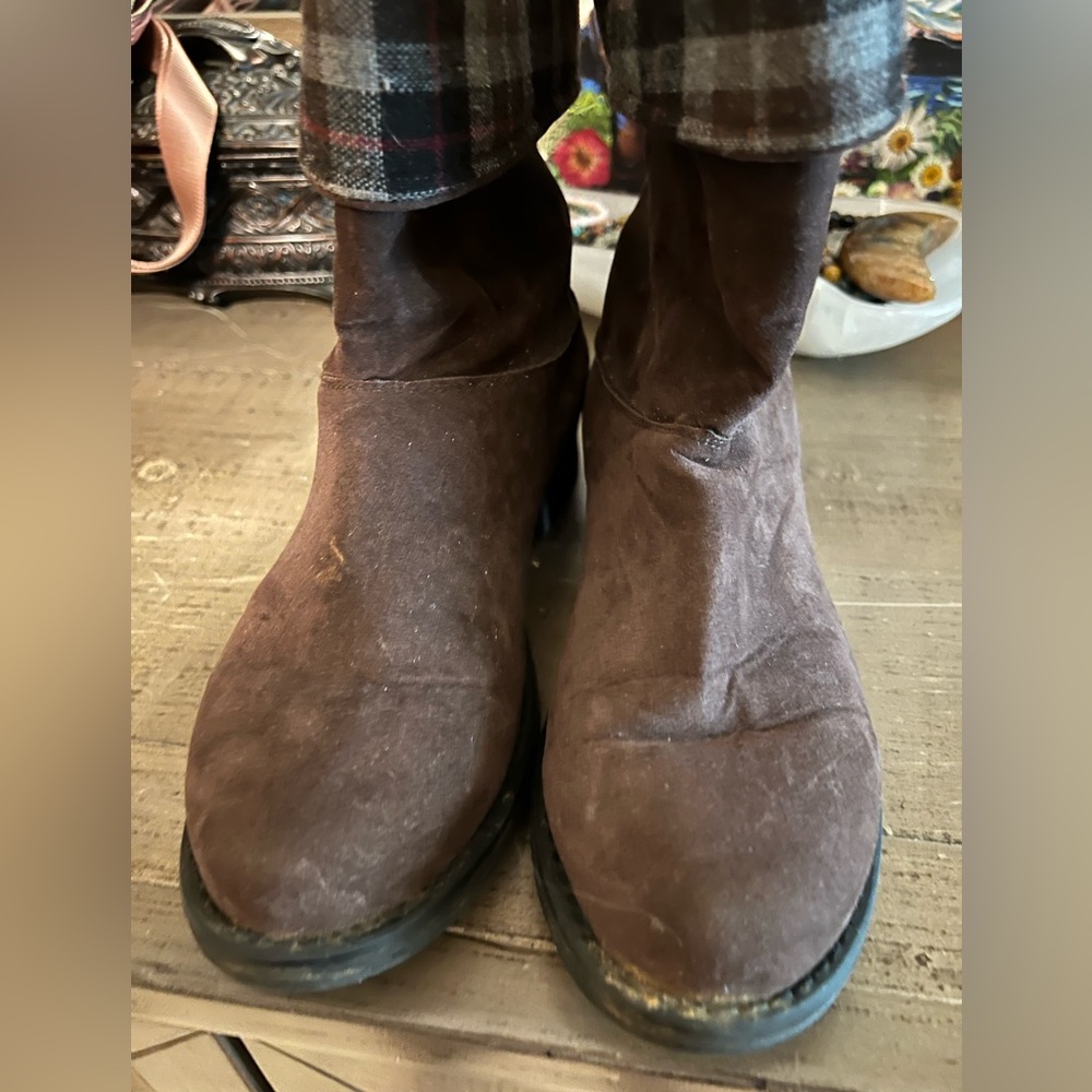 Brown Suede Boots
